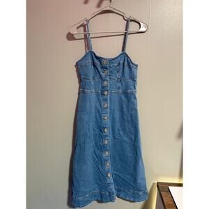 Universal Thread Blue Denim Midi Dress